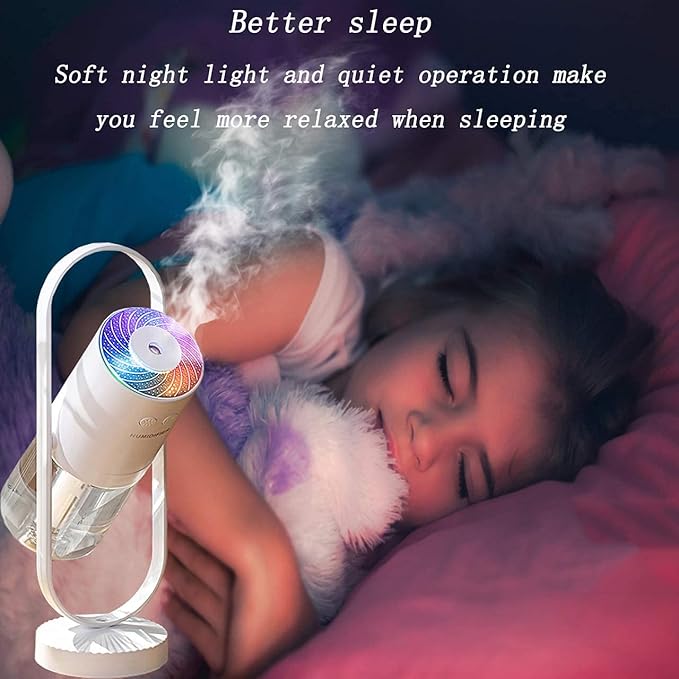 Magic Shadow USB Air Humidifier For Home With Projection Night Lights Ultrasonic Car Mist Maker Mini Office Air Purifier